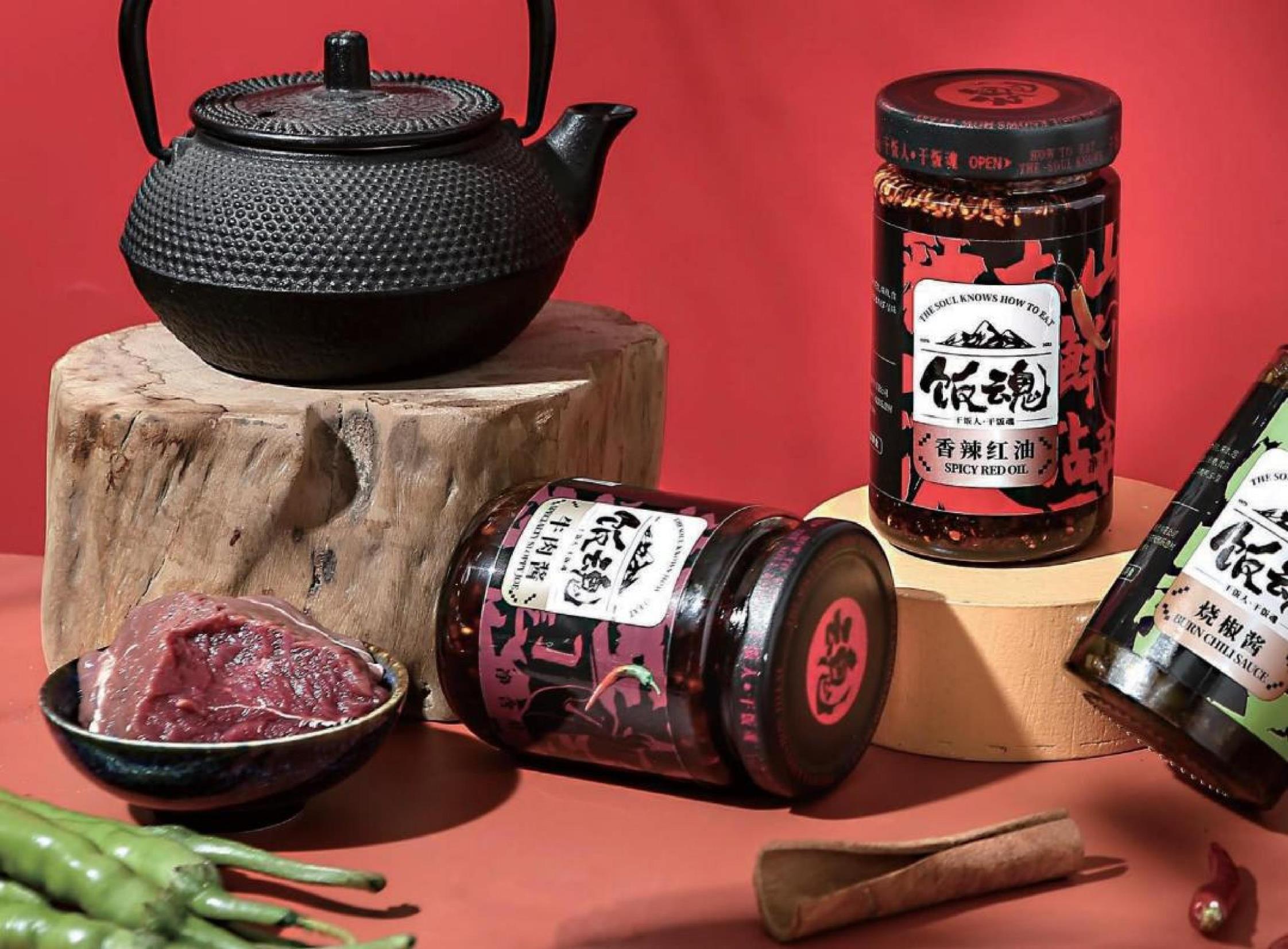 Fanhun sauces styled with fresh ingredients